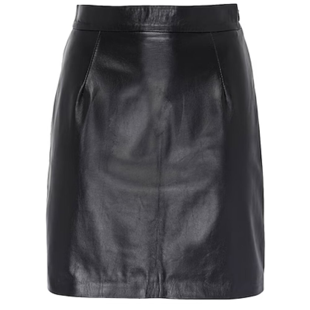 Lambskin Italian Leather Miniskirt